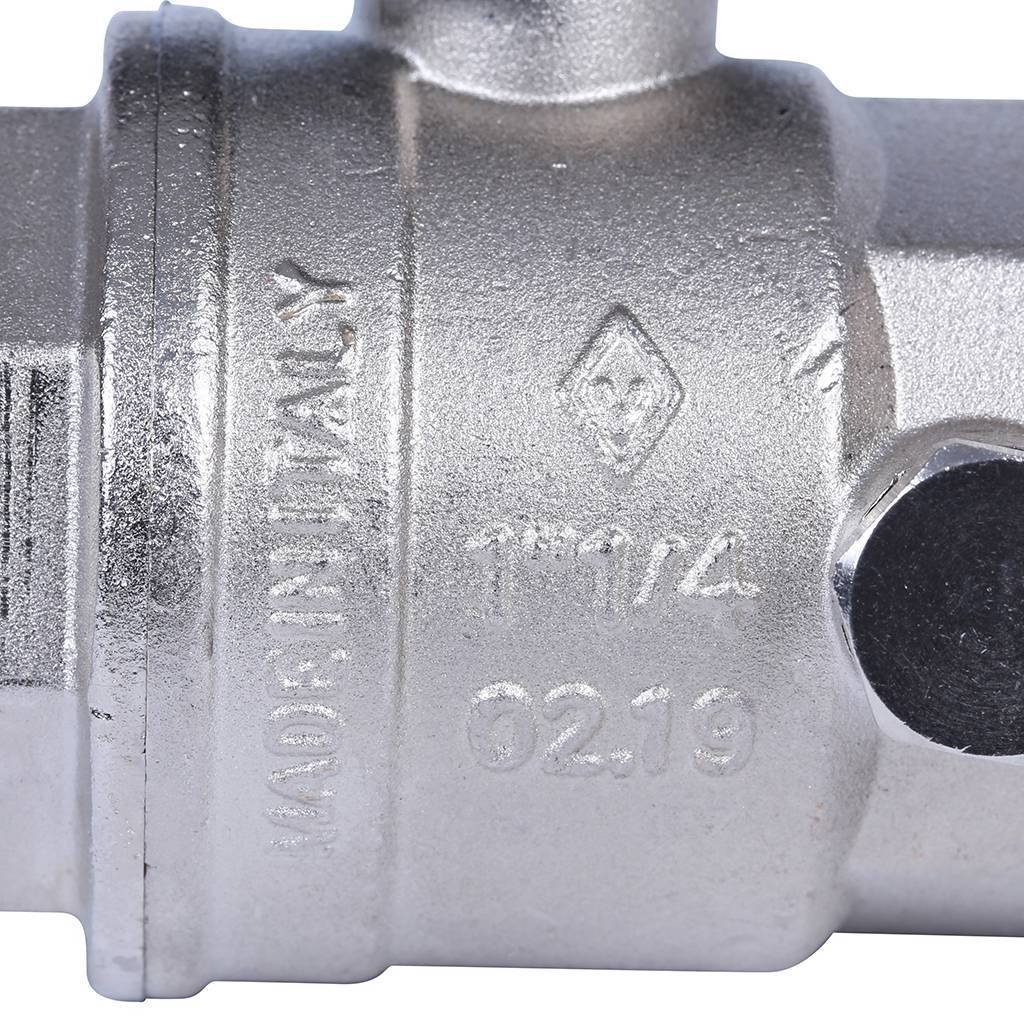 Кран шаровой BUGATTI Oregon 1 1/4 с дренажем и воздухоотводчиком, (ручка-бабочка) внут-внут резьба