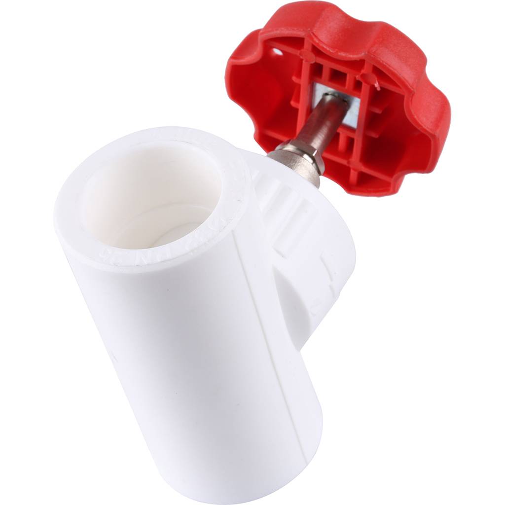 Вентиль Kalde d=32 для полипропиленовых труб под сварку (цвет белый), 3242-vlf-320000