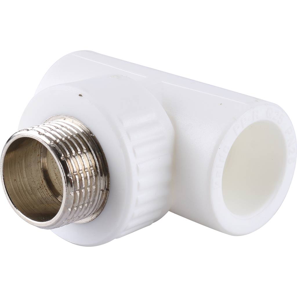 Тройник Kalde с наружной резьбой для полипропиленовых труб 25x3/4, 3222-tmo-250c25