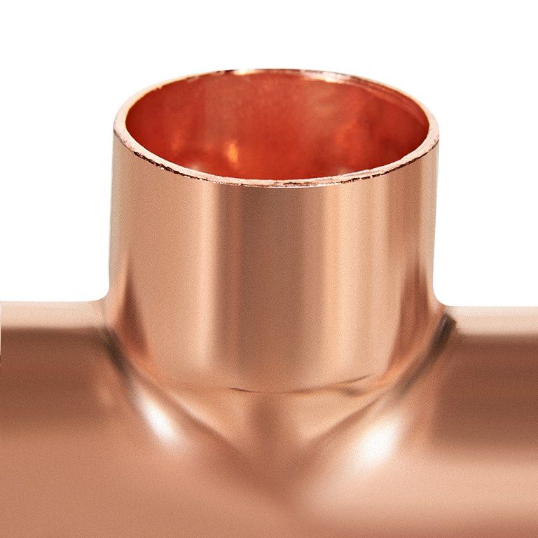 Тройник JINTIAN ВП 28x18x28 из меди под пайку JT-15130281828