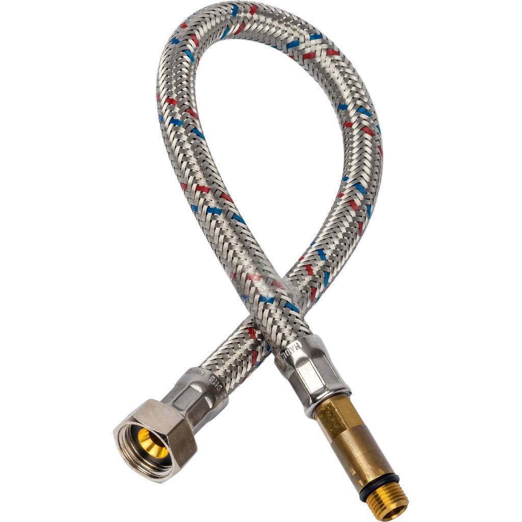 Гибкая подводка для воды STOUT M 10 (35мм) х ВР 3/8, длина 400 мм, SHF-0035-351010