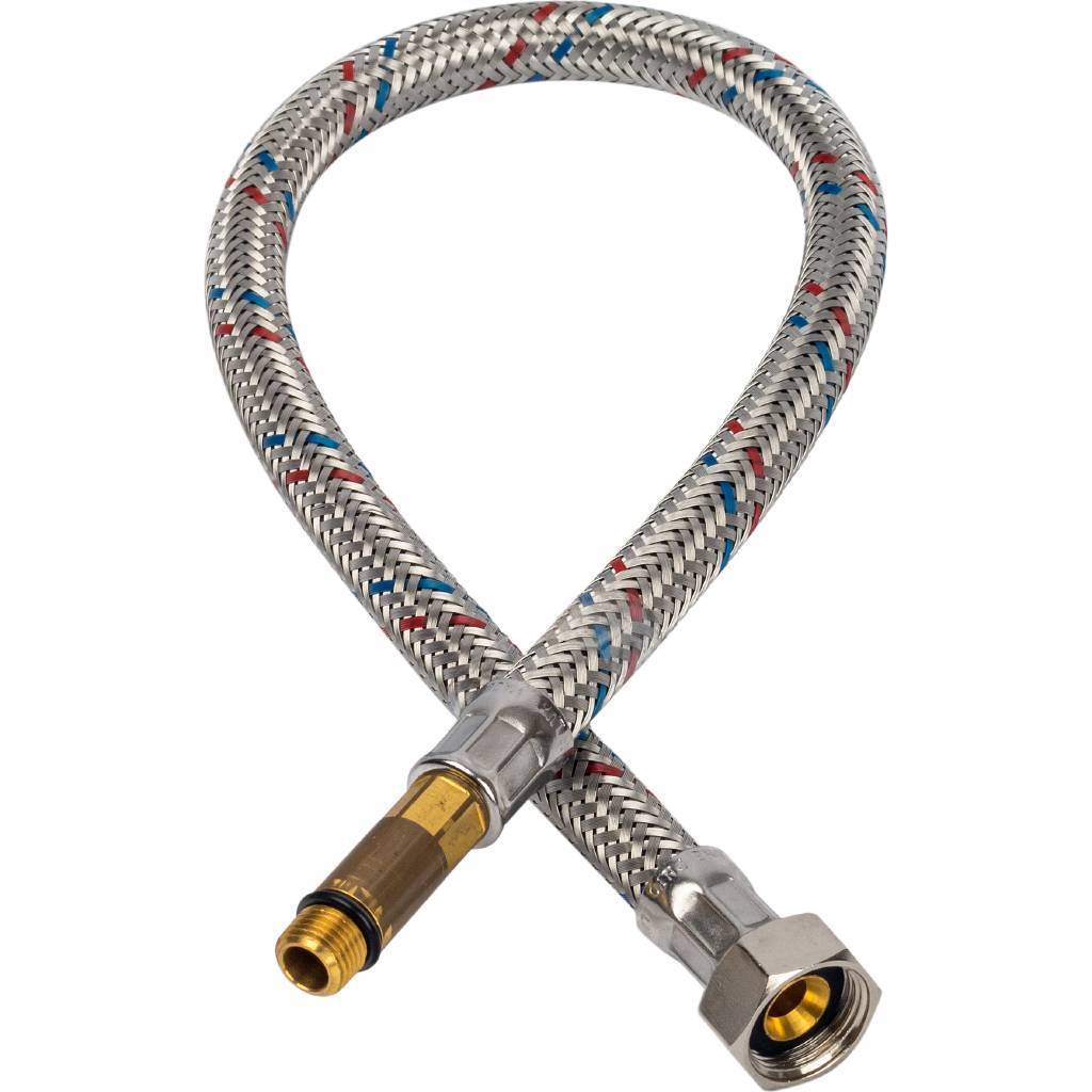 Гибкая подводка для воды STOUT M 10 (35мм) х ВР 3/8, длина 500 мм, SHF-0036-351010