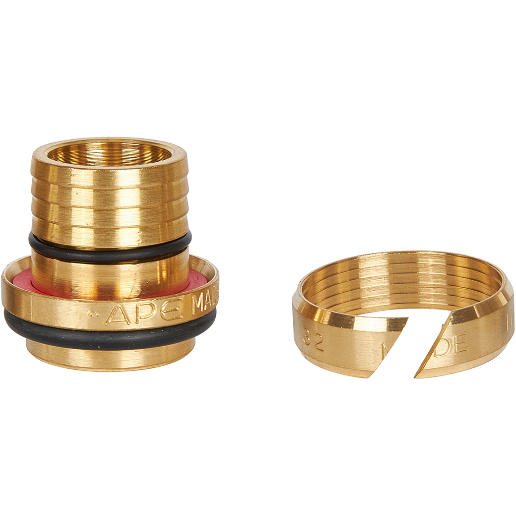 Муфта STOUT соединительная переходная 32x26 для металлопластиковых труб винтовой, SFS-0004-003226