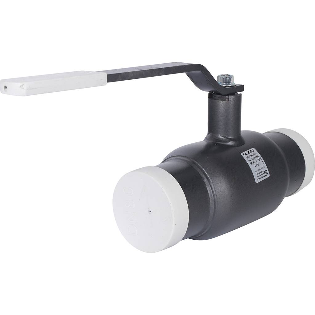 Кран шаровой ALSO КШП Ду80 Ру 2,5 МПа из Ст.20, КШ.П.080.25-01