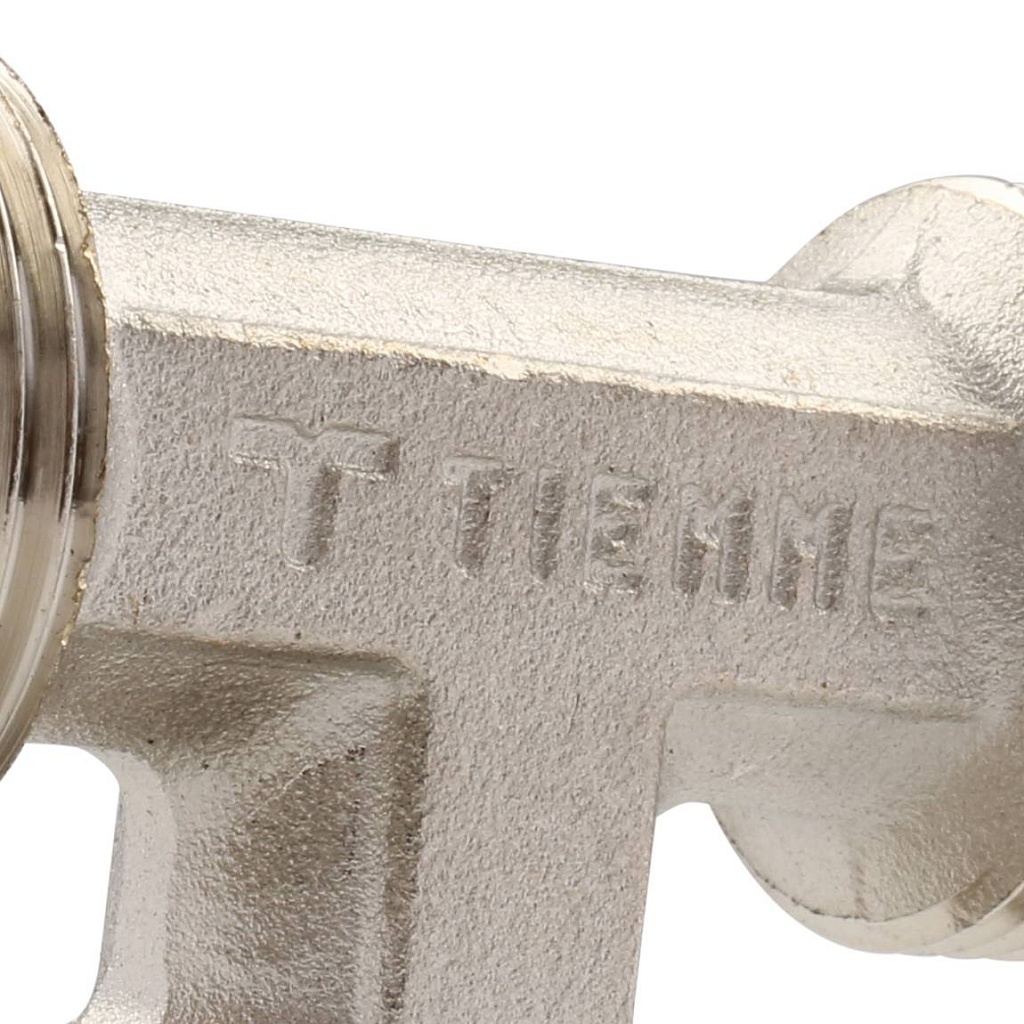 Тройник TIEMME с наружной резьбой (20х2.0х1/2) для металлопластиковых труб винтовой, 1600058