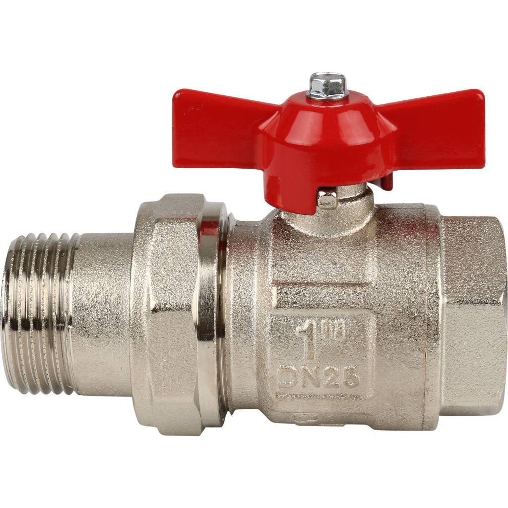 Кран шаровой полнопроходной Itap IDEAL 098 (бабочка, американка, 1 ), 26098