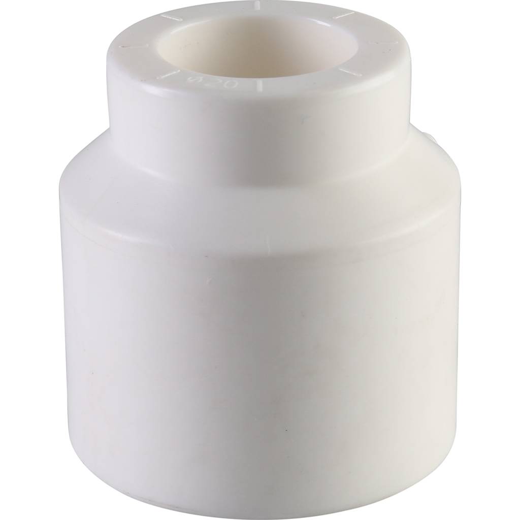 Муфта переходная внутр./наруж. Политэк 40х20 для полипропиленовых труб под сварку (цвет белый), 9200004020