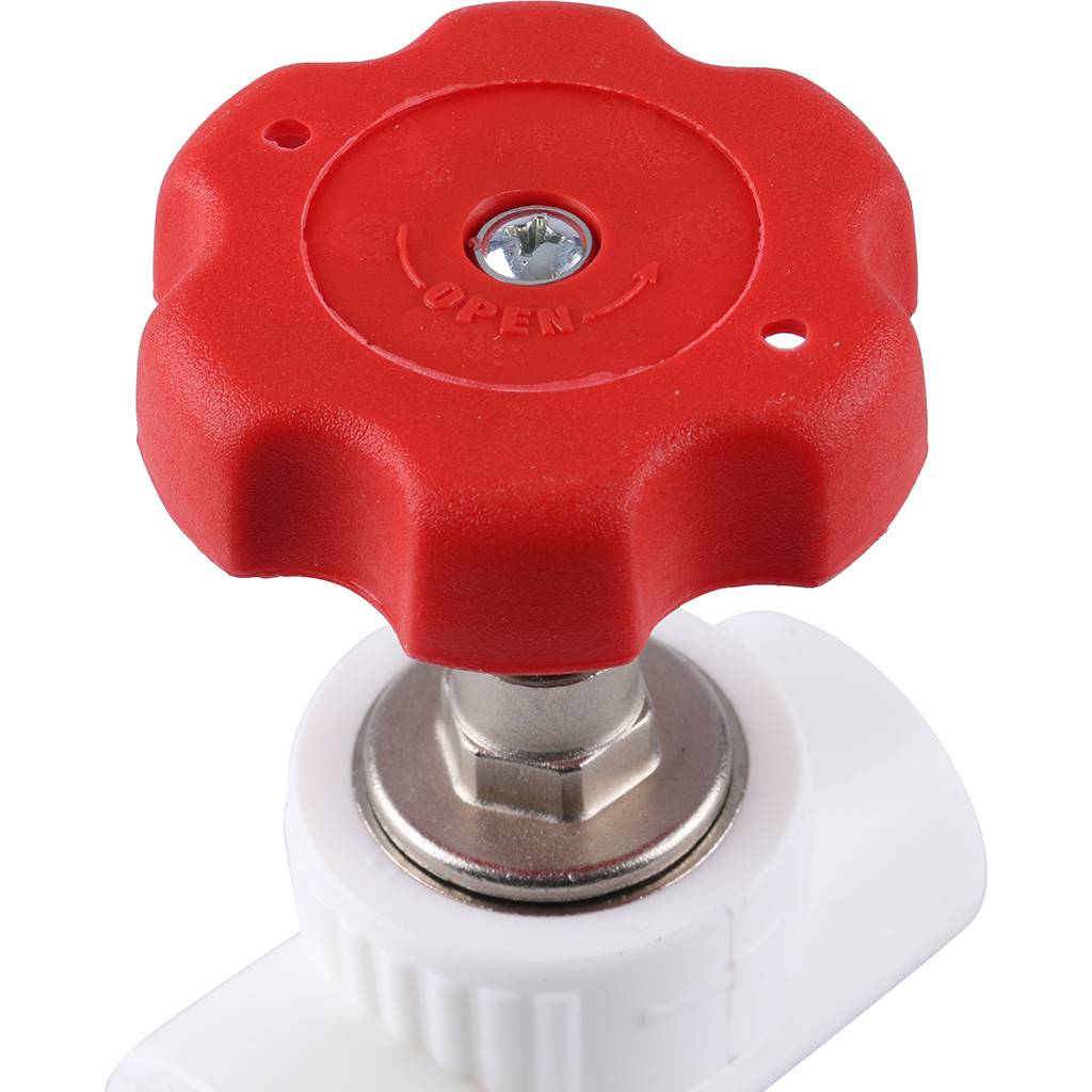 Вентиль Kalde d=25 для полипропиленовых труб под сварку (цвет белый), 3242-vlf-250000