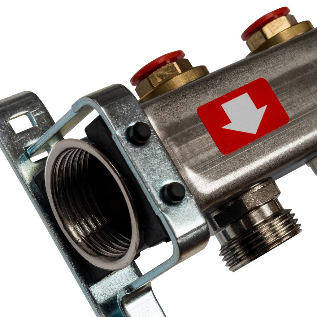 Коллектор из нержавеющей стали без расходомеров STOUT 7 выходов