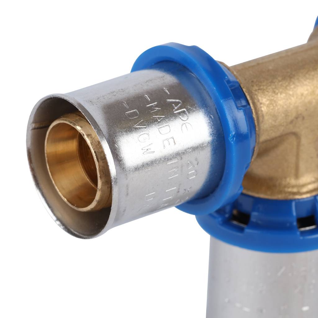 Тройник равнопроходный APE 20х20х20 для металлопластиковых труб прессовой, ARL2200222