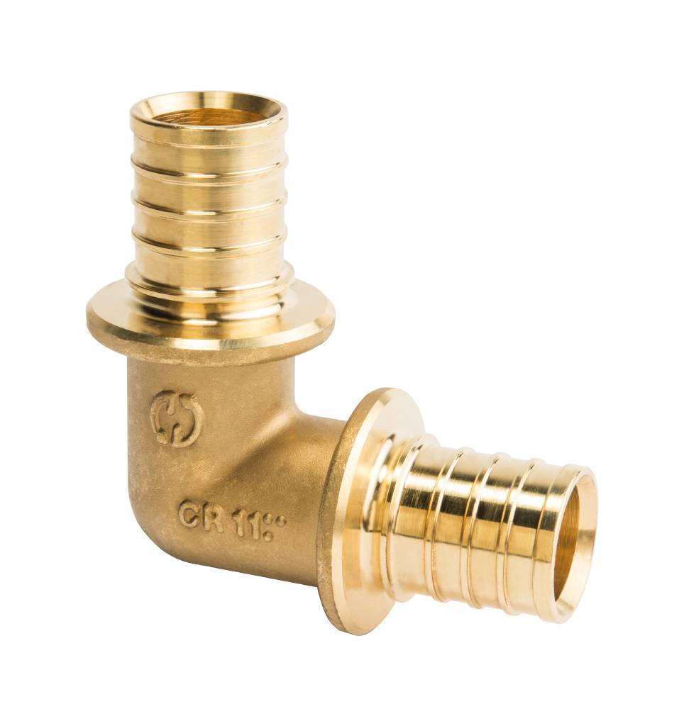 Угольник STOUT 90° 25 для труб из сшитого полиэтилена аксиальный, SFA-0007-000025