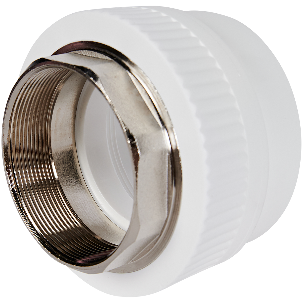 Муфта комбинированная Pro Aqua d= 90-3 PP-R под ключ ВР Белая