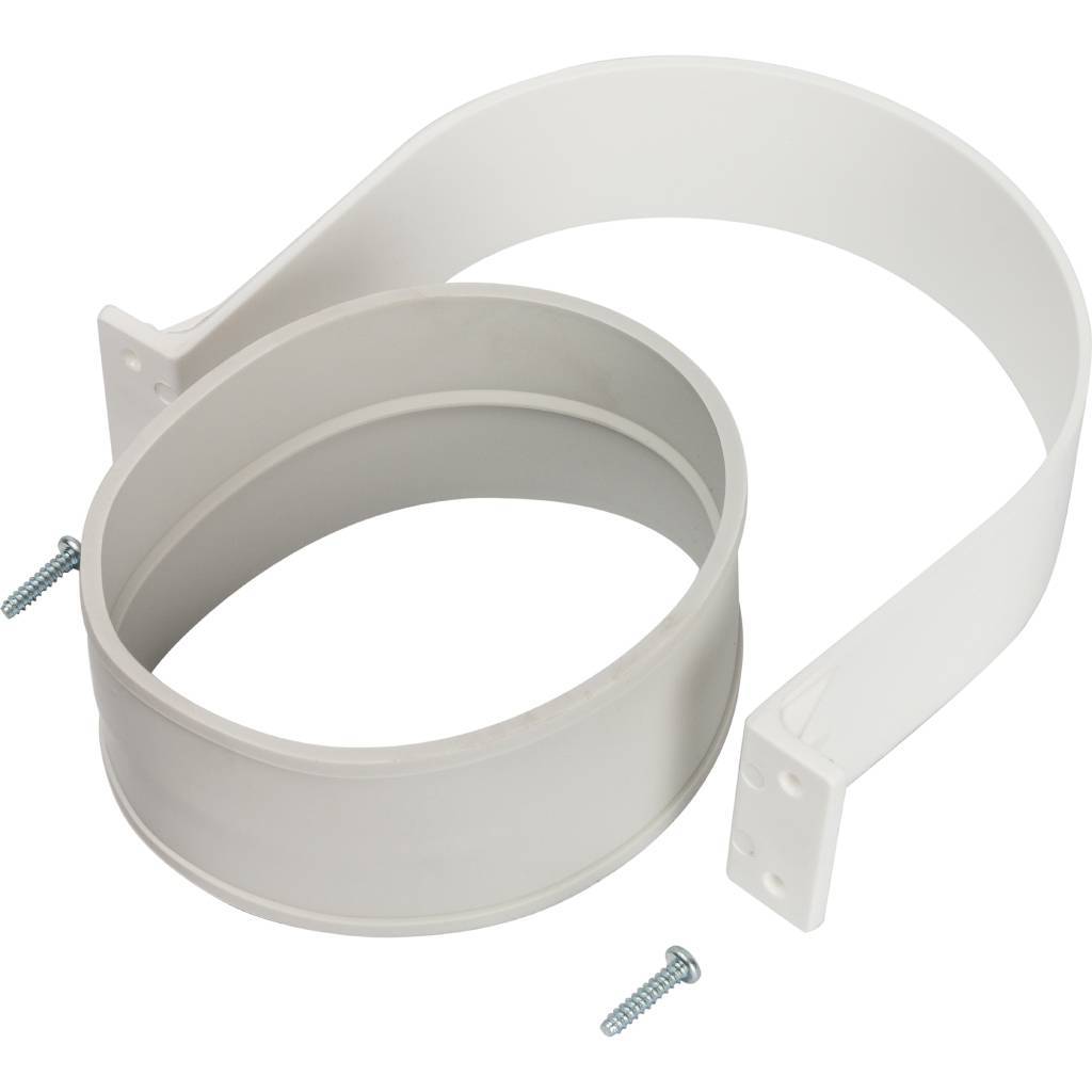 Элемент дымохода  STOUT комплект для соединения труб внешний DN100, уплотнение EPDM  и хомут в комплекте., SCA-6010-000001