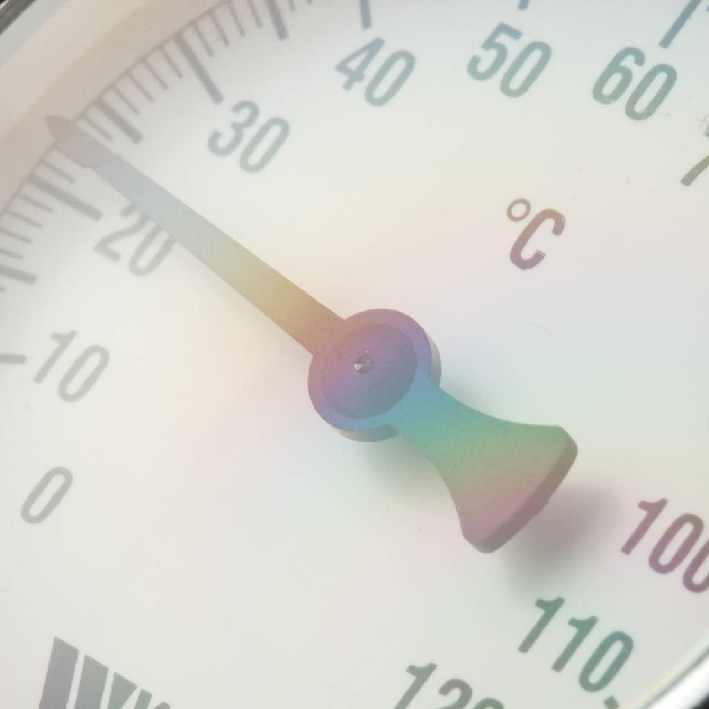 Термометр биметаллический с погружной гильзой WATTS 63 мм штуцер 50 мм