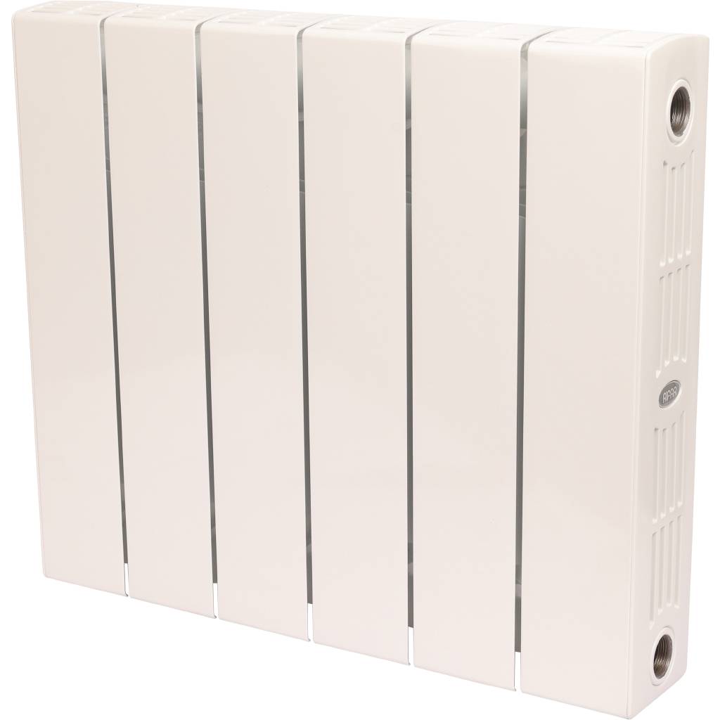 Радиатор биметаллический RIFAR SUPReMO 350 6 секций боковое подключение (белый RAL 9016), 4RS35-6