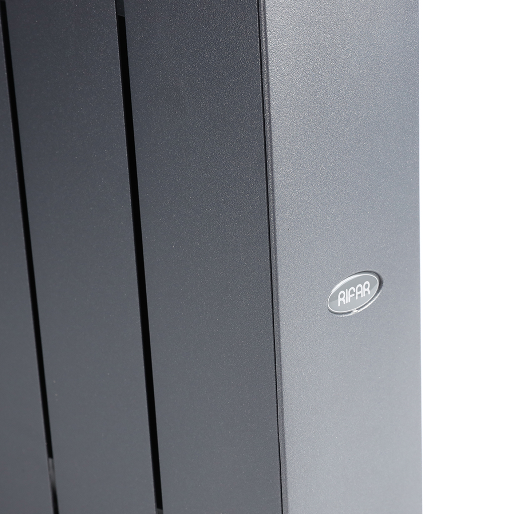 Радиатор биметаллический RIFAR SUPReMO VENTIL 350 SVR 6 секций нижнее правое подключение (Цвет ТИТАН), 4RS35.VR-6-TI