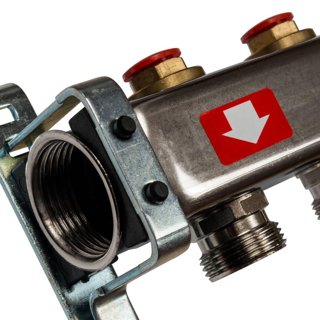 Коллектор из нержавеющей стали без расходомеров STOUT 10 выходов, SMS 0922 000010