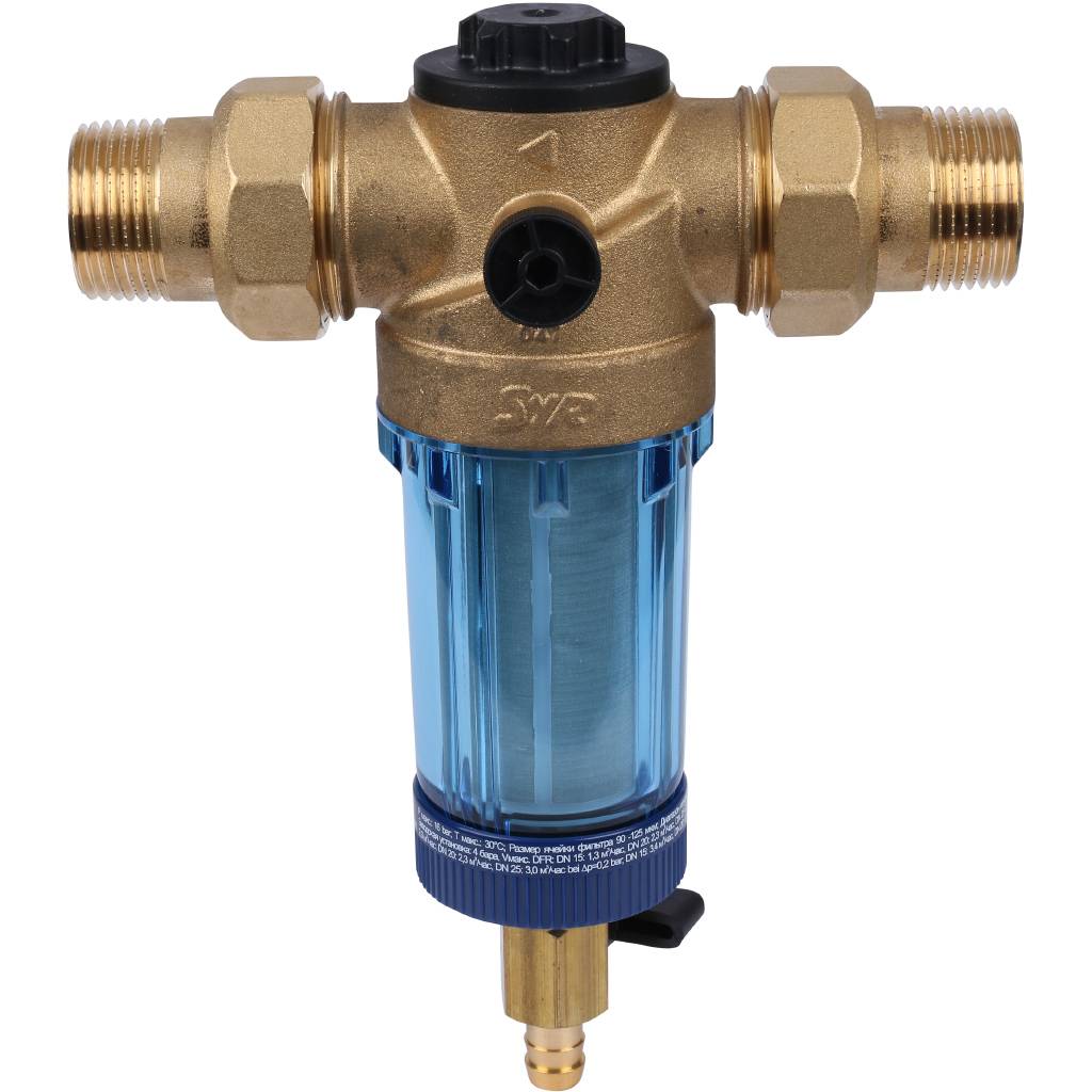 Фильтр с обратной промывкой SYR Ratio FR DN 25 для холодной воды, 5315.25.001