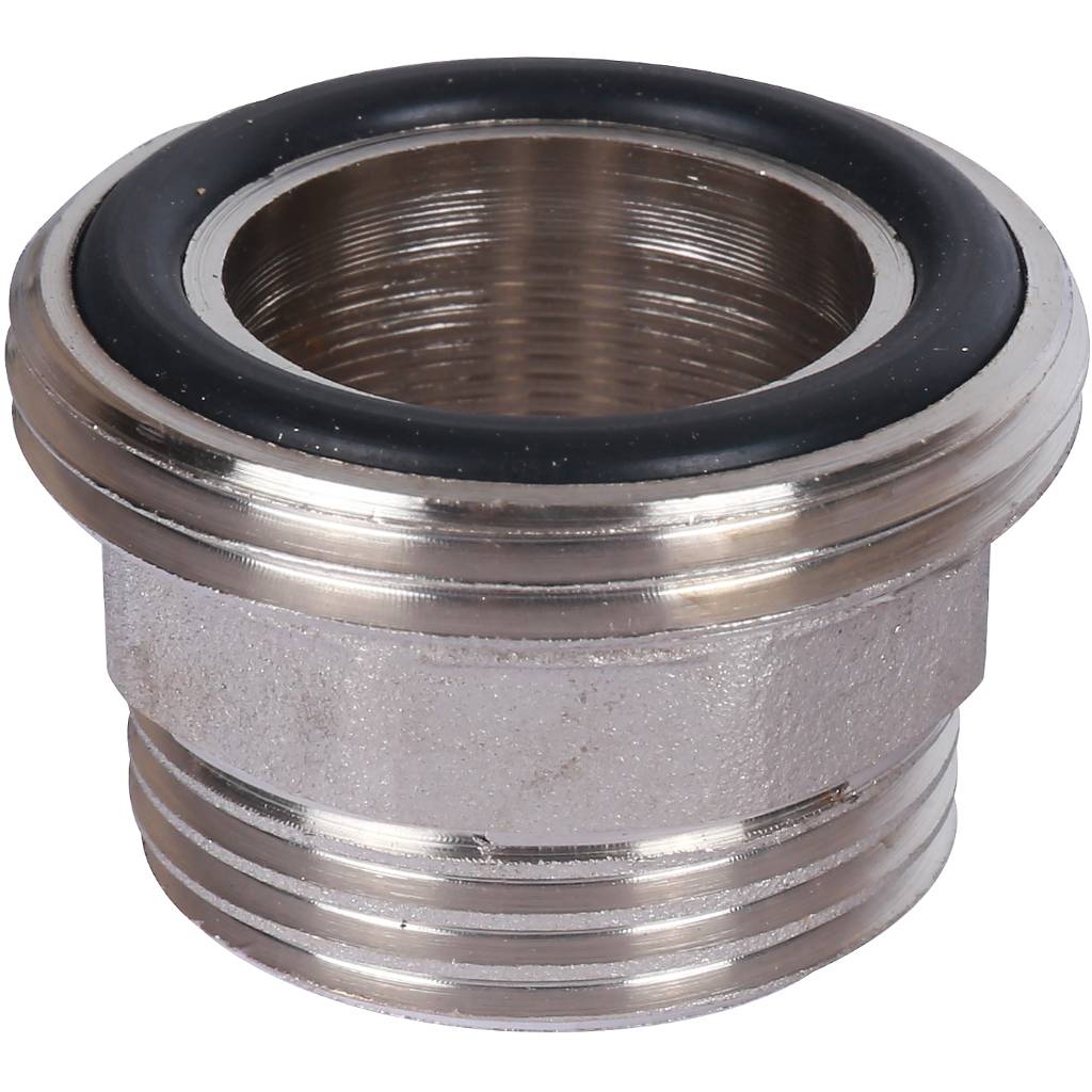 Муфта разъемная с наружной резьбой Политэк 25х1 для полипропиленовых труб под сварку (цвет белый)