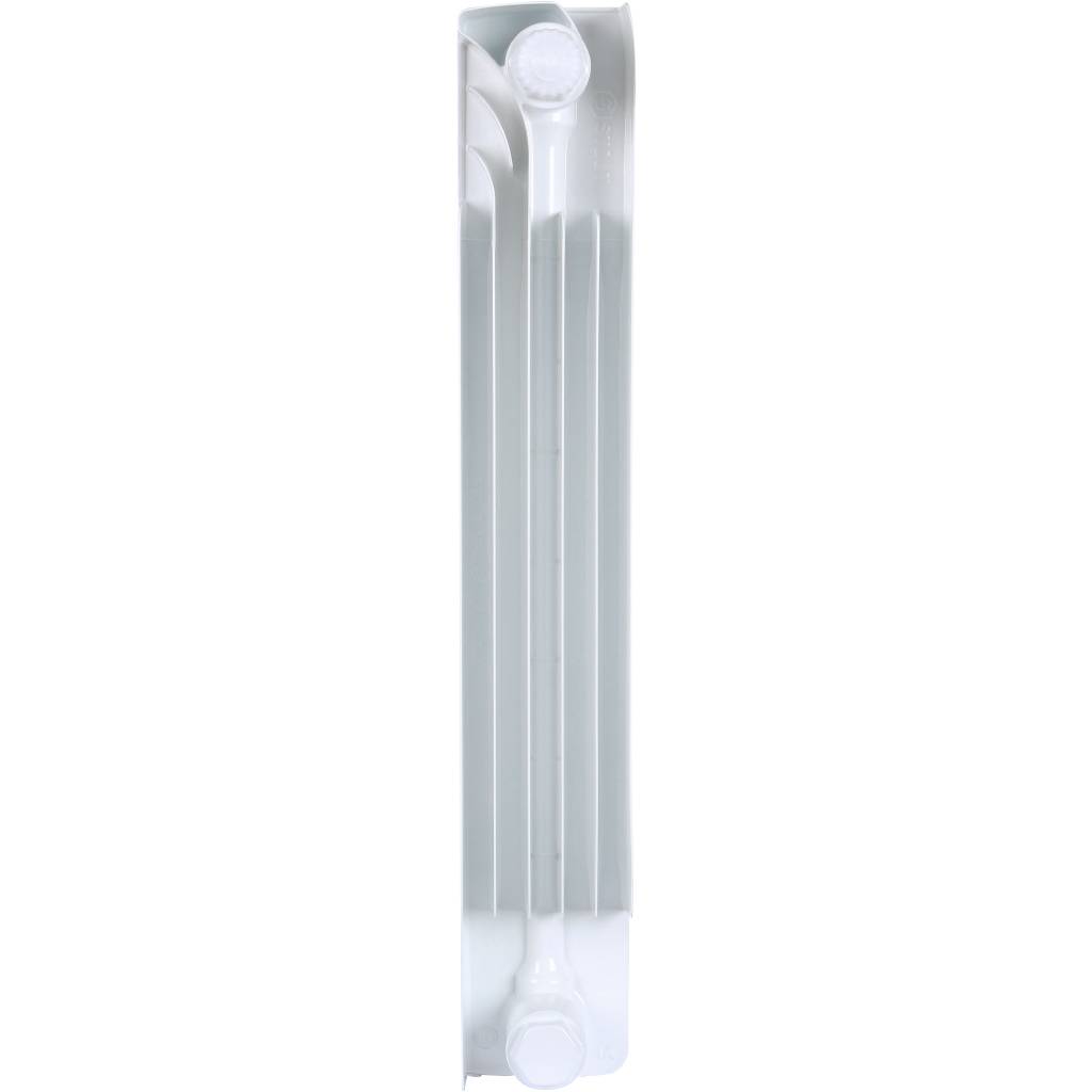 Радиатор биметаллический STOUT Space 500 9 секций нижнее правое подключение RAL9016, SRB-0320-050009