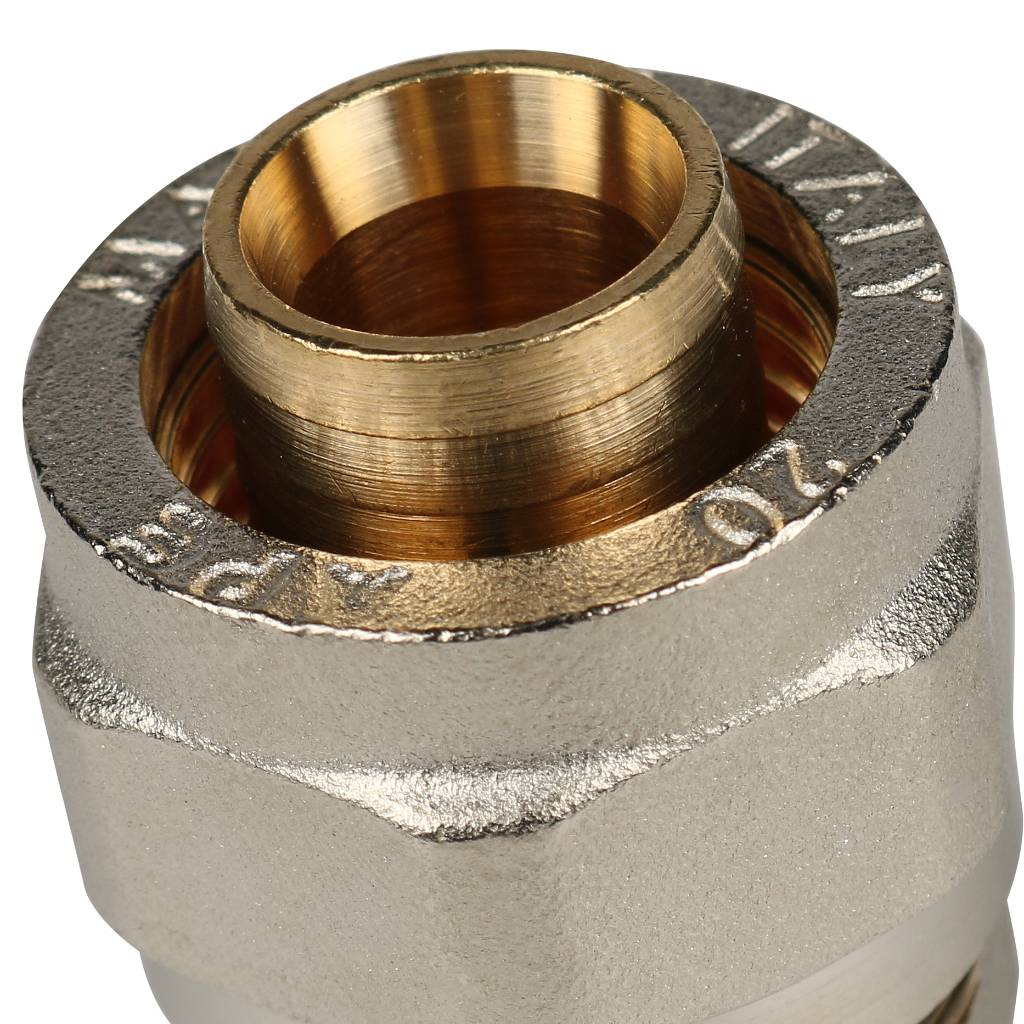 Переходник STOUT с наружной резьбой 1/2 х20 для металлопластиковых труб винтовой, SFS-0001-001220