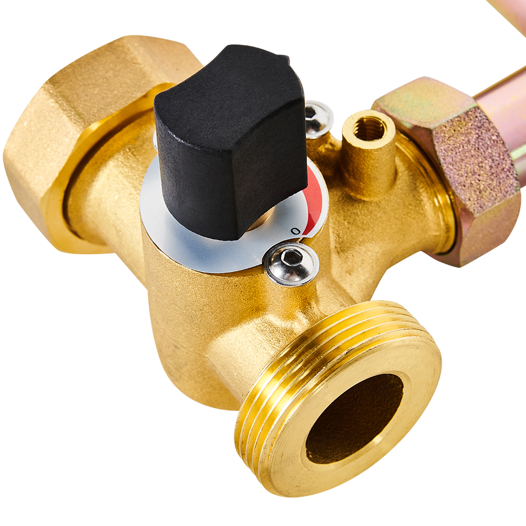 RDG-1003-012501 ROMMER Насосная группа с 3-х ходовым приводным смесителем 1  без насоса, левая в теплоизоляции