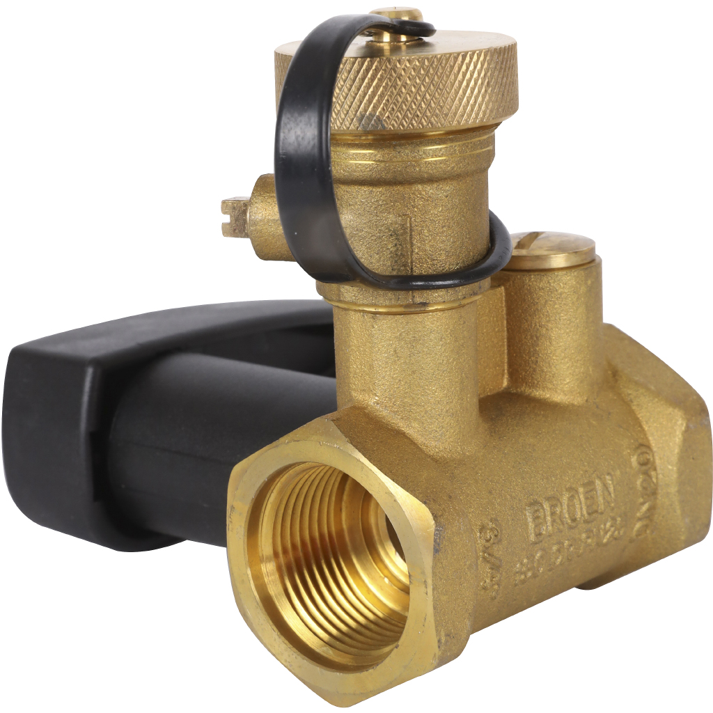 Клапан запорный БРОЕН Basic DN 020 PN 25 ручной с дренажем, 594764
