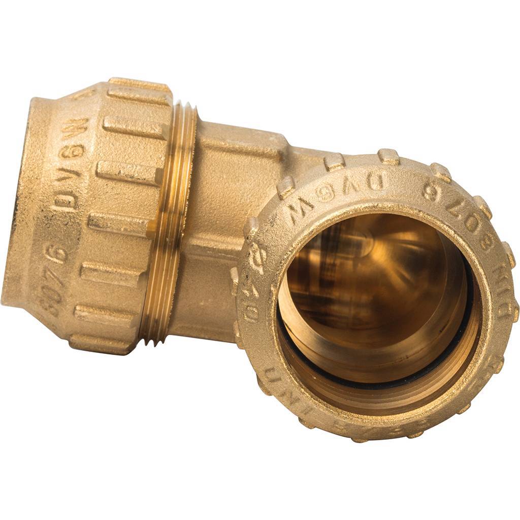 Угольник TIEMME 40х40 для труб ПНД винтовой, 3400017