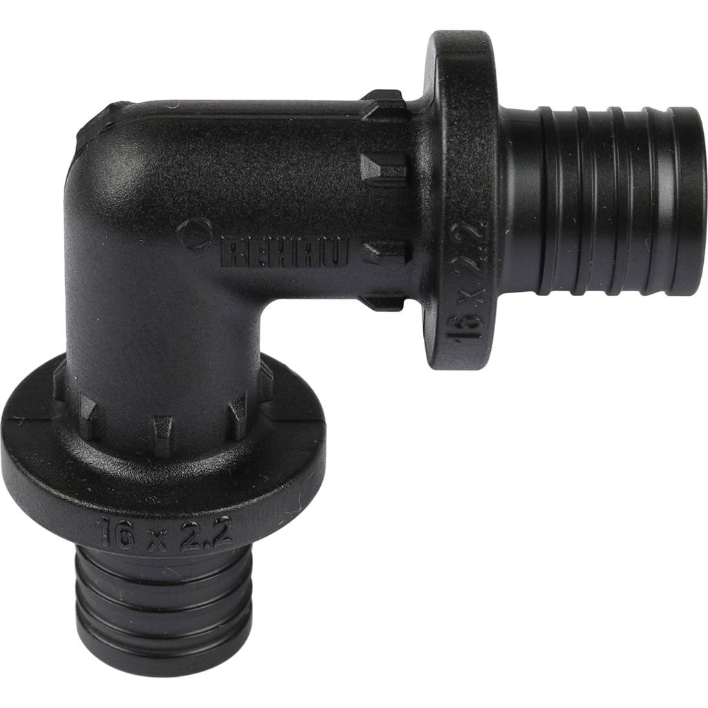 Угольник РЕХАУ RAUTITAN 90°, 16 PX для труб из сшитого полиэтилена аксиальный, 11600211001