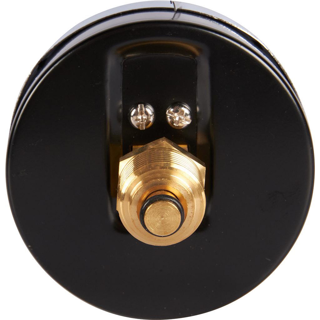 Термоманометр аксиальный ROMMER 80 мм 120 градусов в комплекте с автоматическим запорным клапаном 1/2