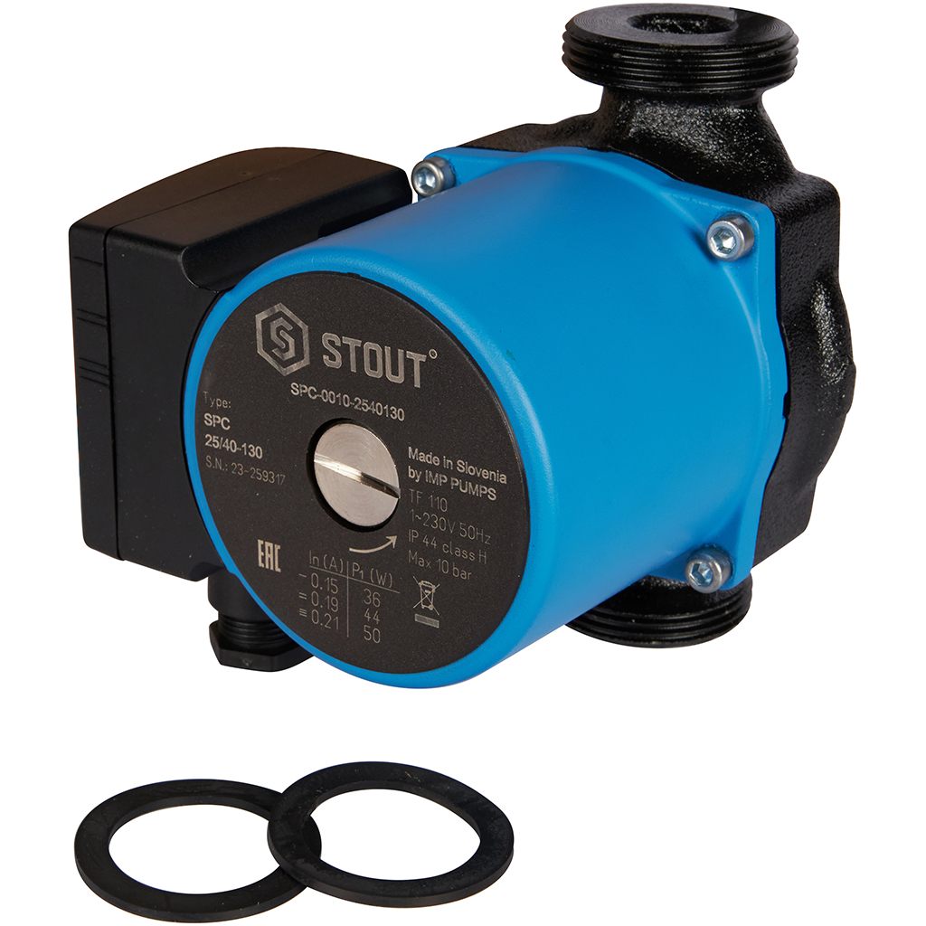 Насос циркуляционный STOUT 25/40-130, SPC-0010-2540130