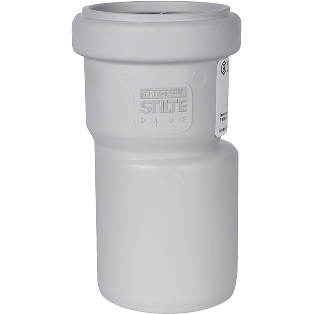 Переход эксцентрический канализационный бесшумный STOUT D58х50, SKB-0013-005850