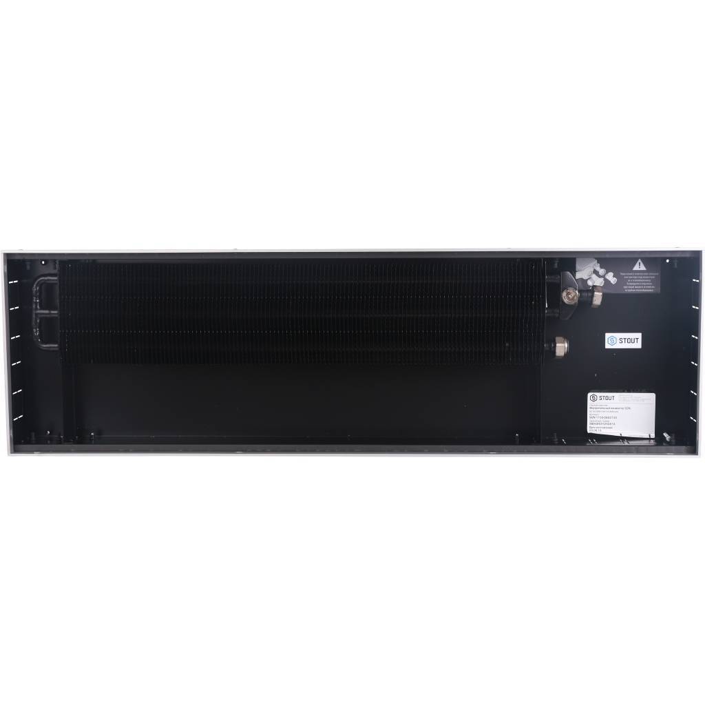 Внутрипольный конвектор STOUT SCN-1100 80х300х1000 (Решётка роликовая) правое подключение, SCN-1100-0830100