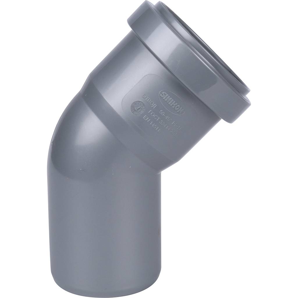 Отвод Sinikon D50x45гр., 504029.R