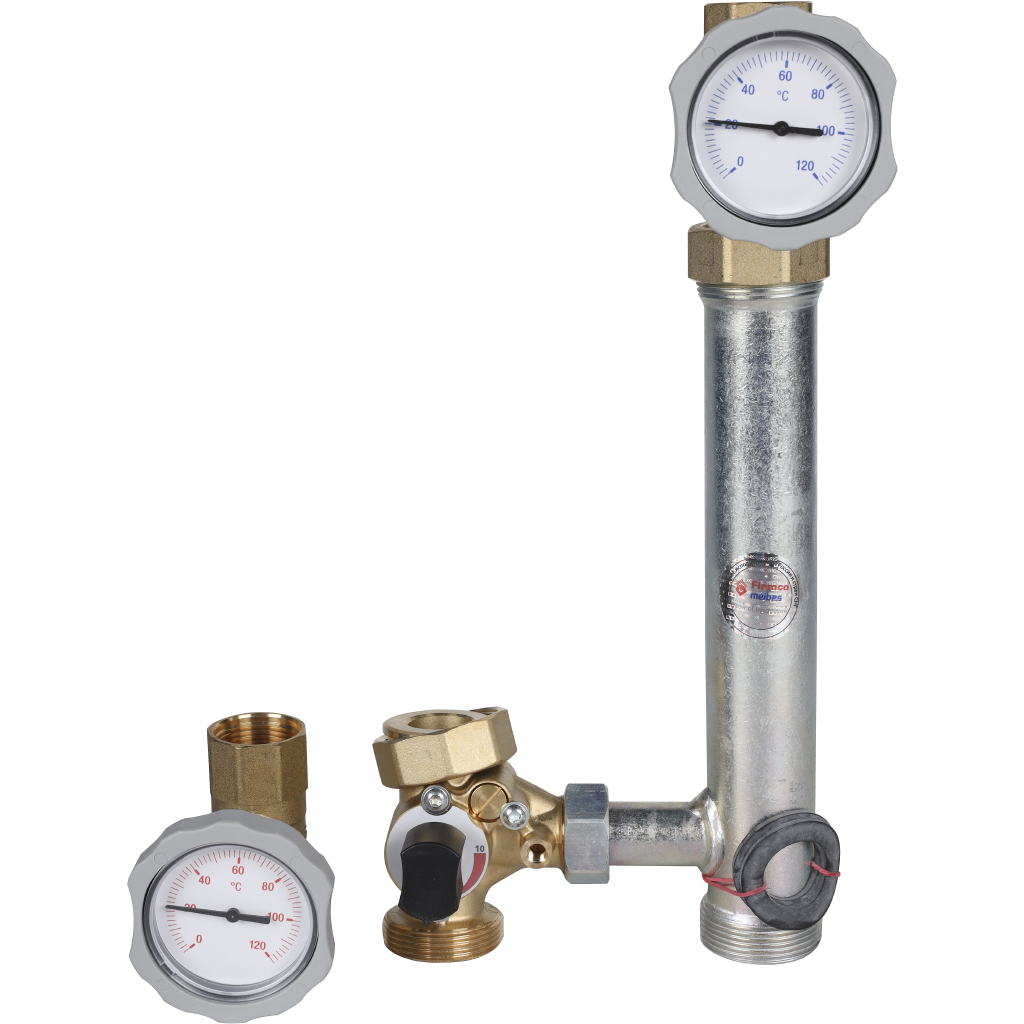 Насосная группа Meibes Поколение 8 MK 1”, смесительная, без насоса, в комплекте с сервоприводом, ML66831EAMRU