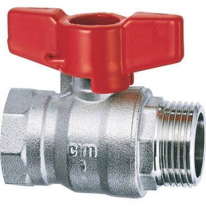 Кран шаровой Cimberio RED6/1MF 3/4 серии RED5 полнопроходной PN40 BН бабочка, CIM RED6/1MF 34