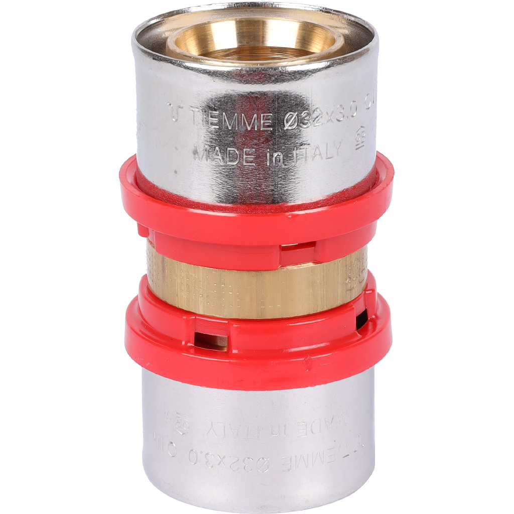 Муфта TIEMME 32x32 для металлопластиковых труб прессовой, 1650051