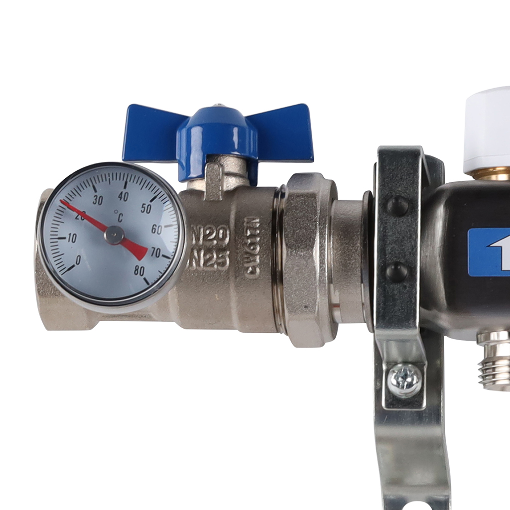 Коллектор из нержавеющей стали в сборе без расходомеров ROMMER 4 выхода, RMS-3210-000004