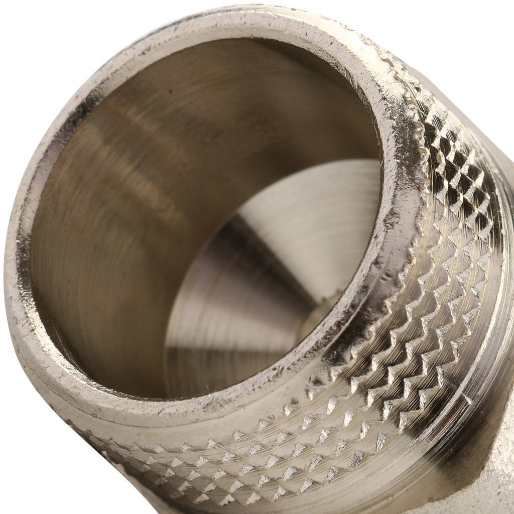 Муфта TIEMME с наружной резьбой (16х2.0х3/4) для металлопластиковых труб винтовой, 1600031