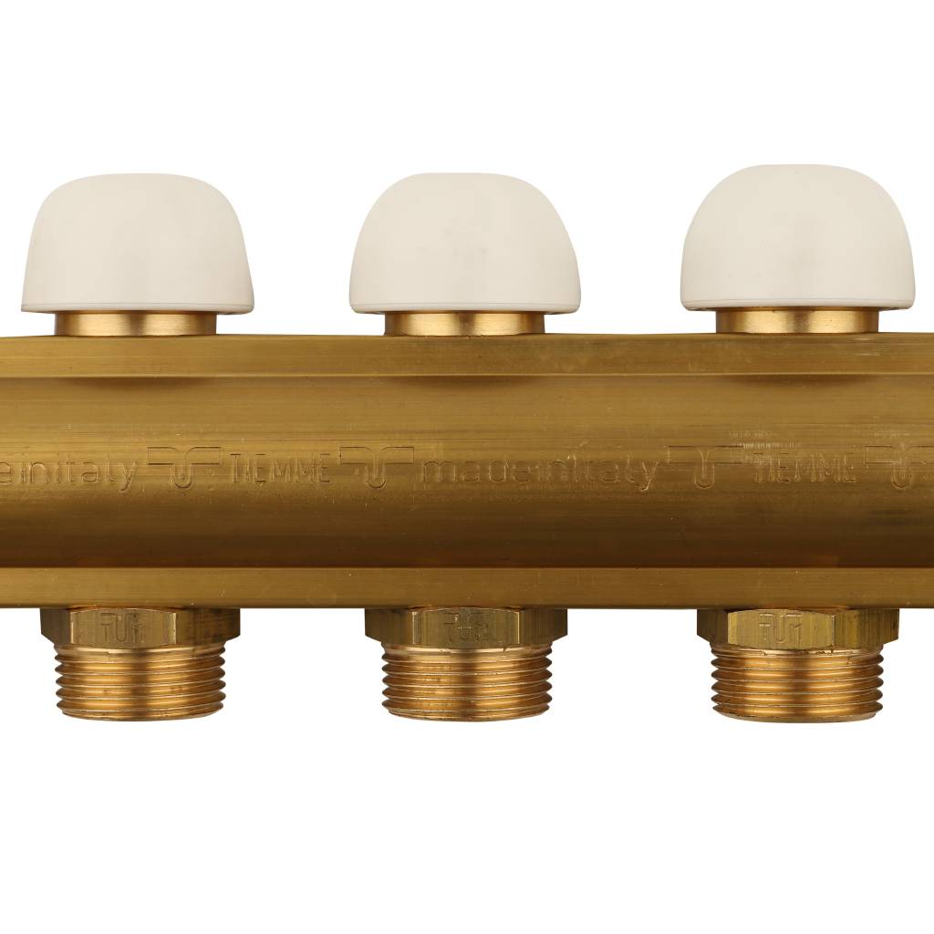 Коллектор в сборе на 10 выходов TIEMME 1х3/4 ЕК, 3870036(3875G060510)