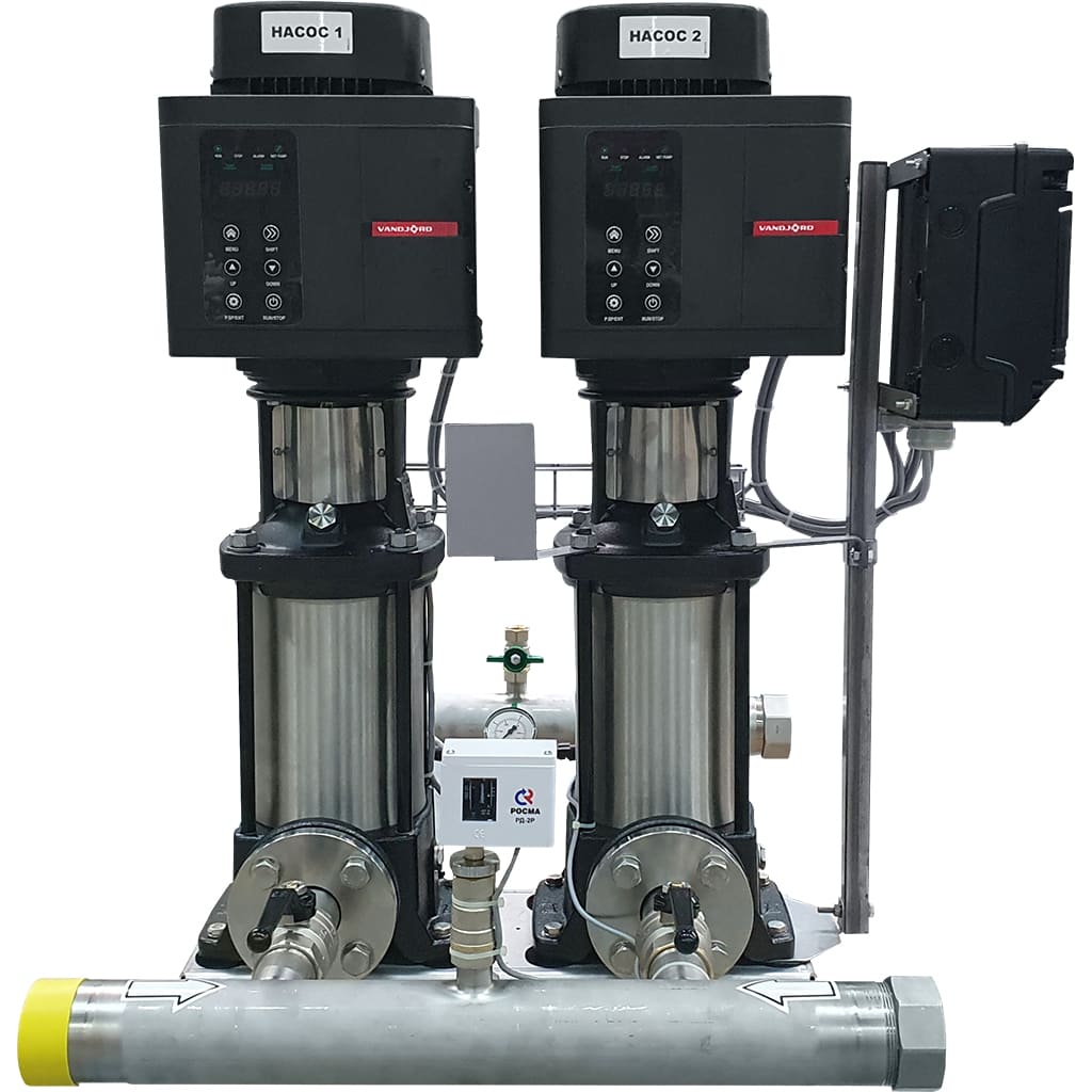 Установка повышения давления Vandjord Hydro-ME 2 CRVE 5-18A G1-B-R-50-16-A