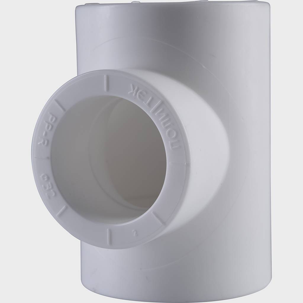 Тройник переходной Политэк 40х32х40 для полипропиленовых труб под сварку (цвет белый), 9300403240