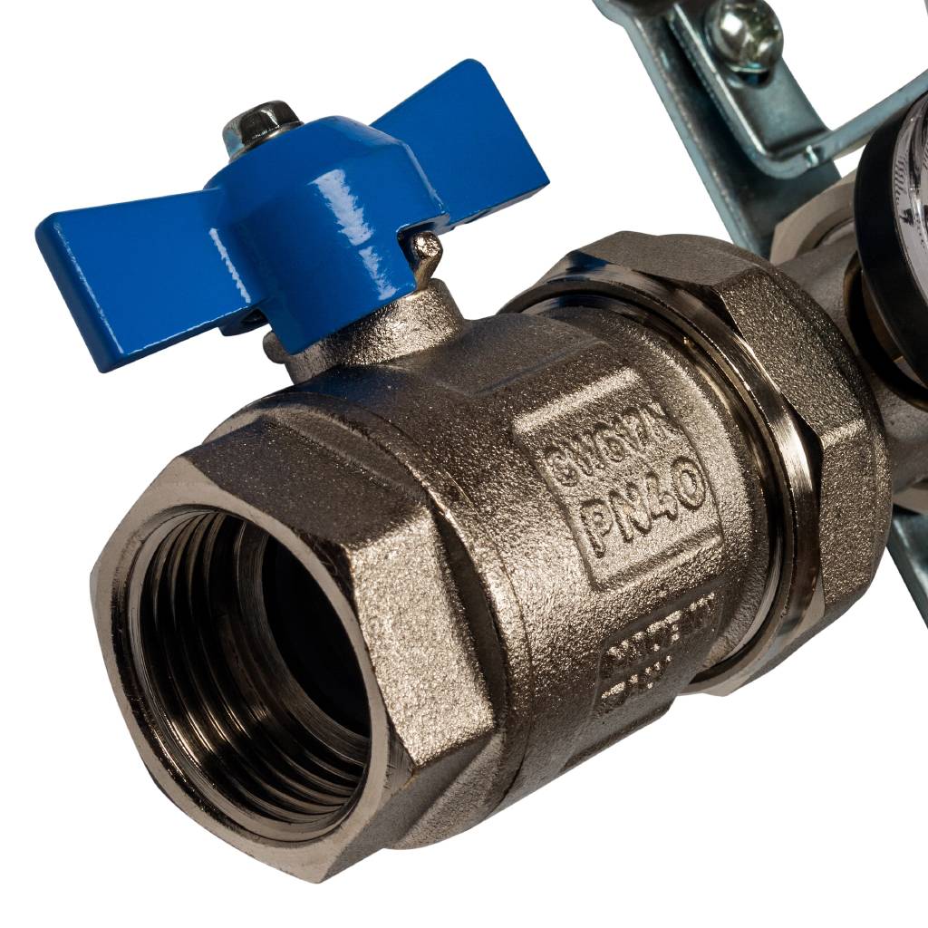 Коллектор из нержавеющей стали в сборе без расходомеров STOUT 4 выхода, SMS 0912 000004