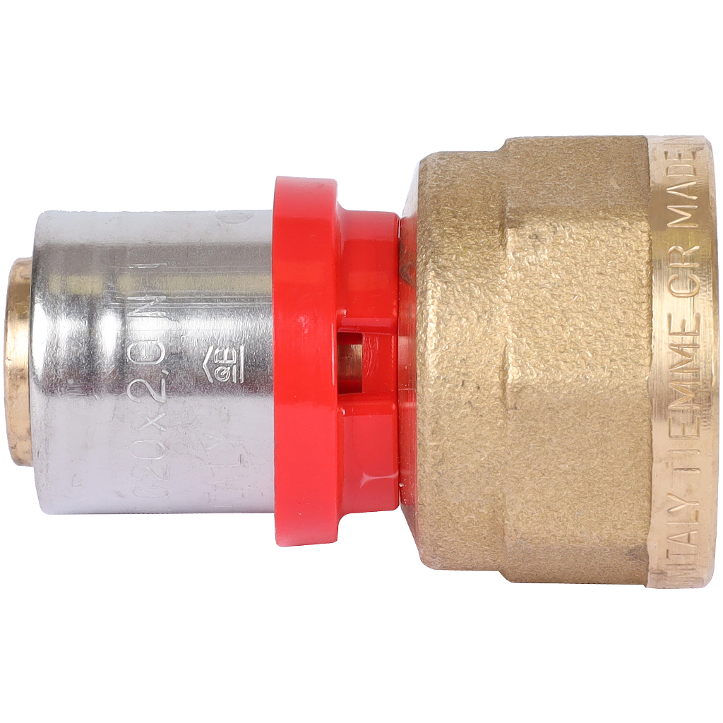 Муфта TIEMME с внутренней резьбой 20x3/4 для металлопластиковых труб прессовой, 1650033