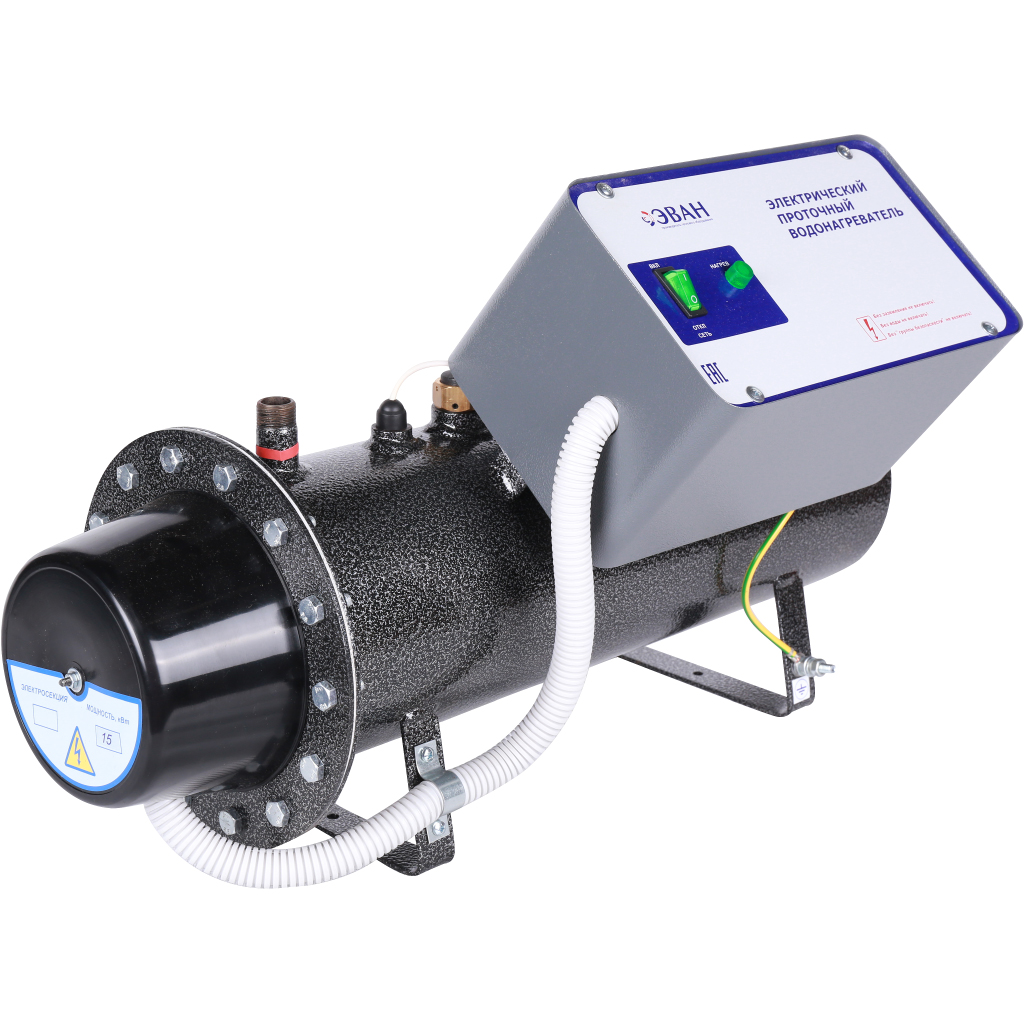 Водонагреватель ЭВАН ЭПВН-15 кВт (1 фл.) проточный класс Стандарт-Эконом, 13026
