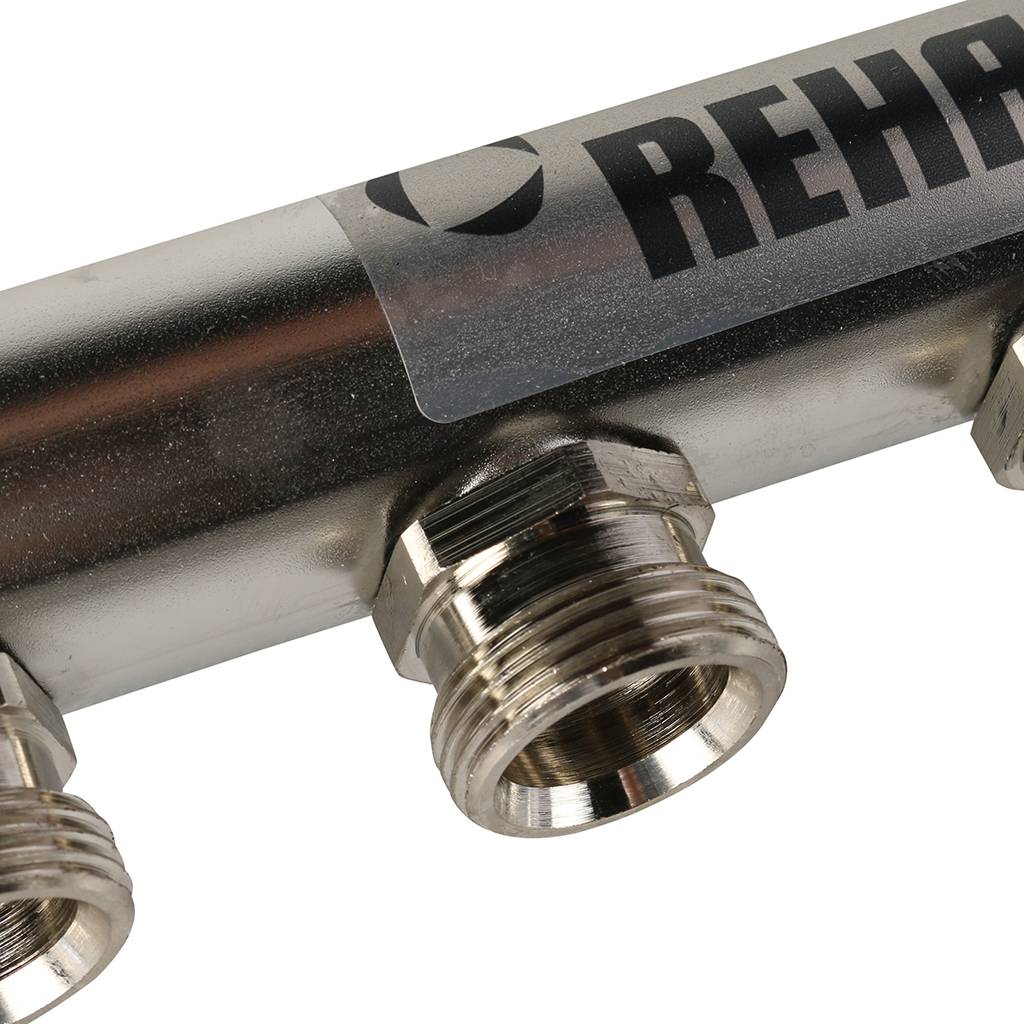 Распределительный коллектор РЕХАУ HLV на 6 групп нерж. Сталь