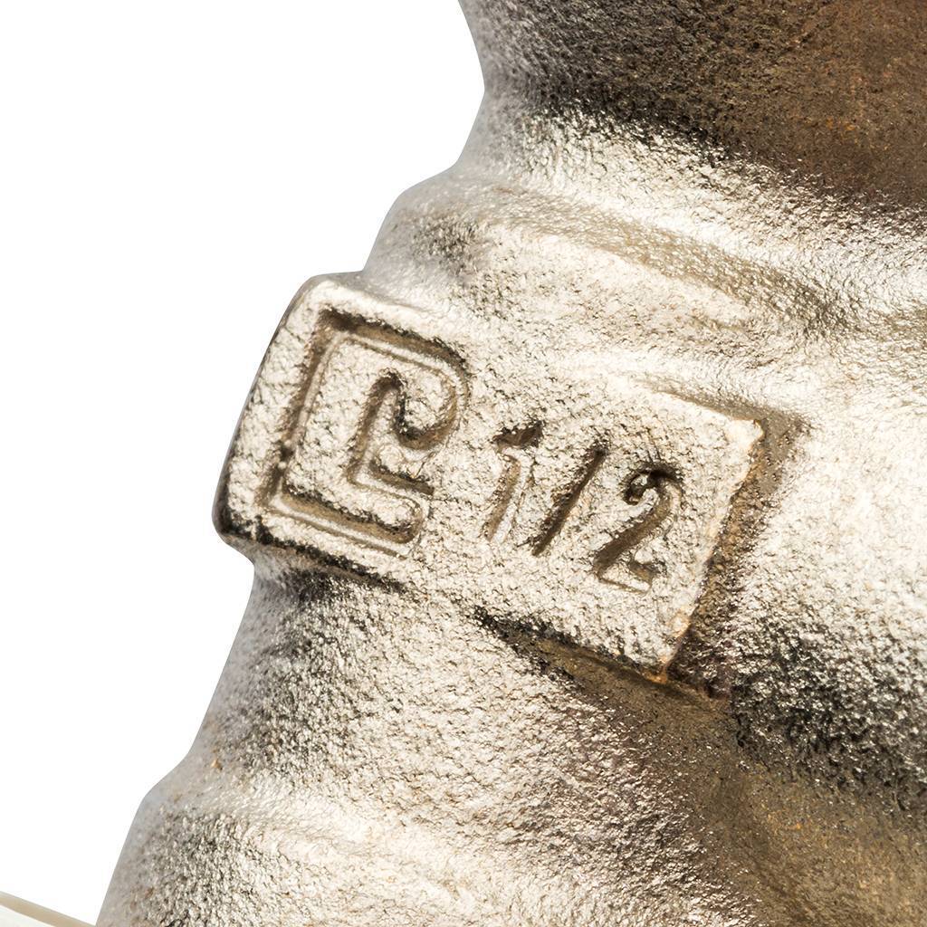 Корпус угловой термостатический для стальных труб LUXOR thermo tekna RS 202 1/2, 12022100 (69022100D)