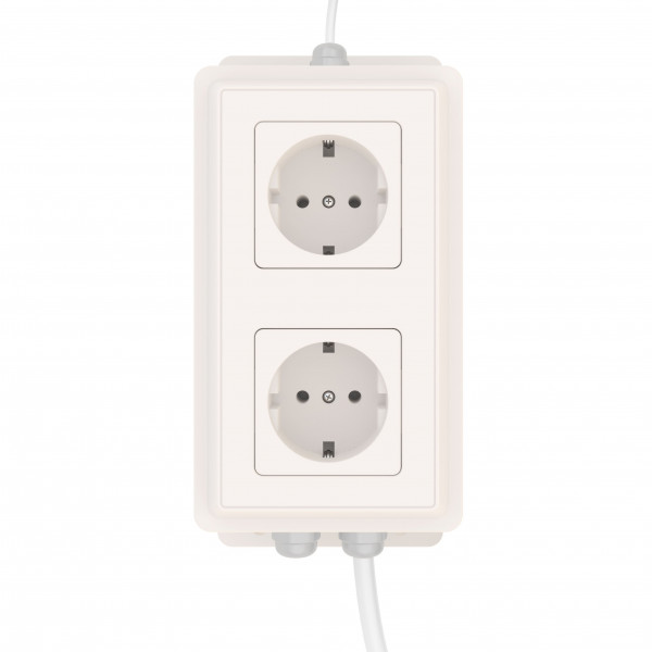 Блок управления 2-мя розетками проводной Ectocontrol ec01021