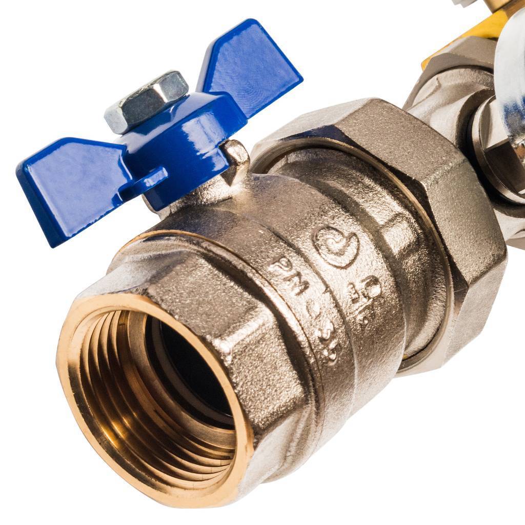 Распределительный коллектор из латуни без расходомеров STOUT 10 выходов