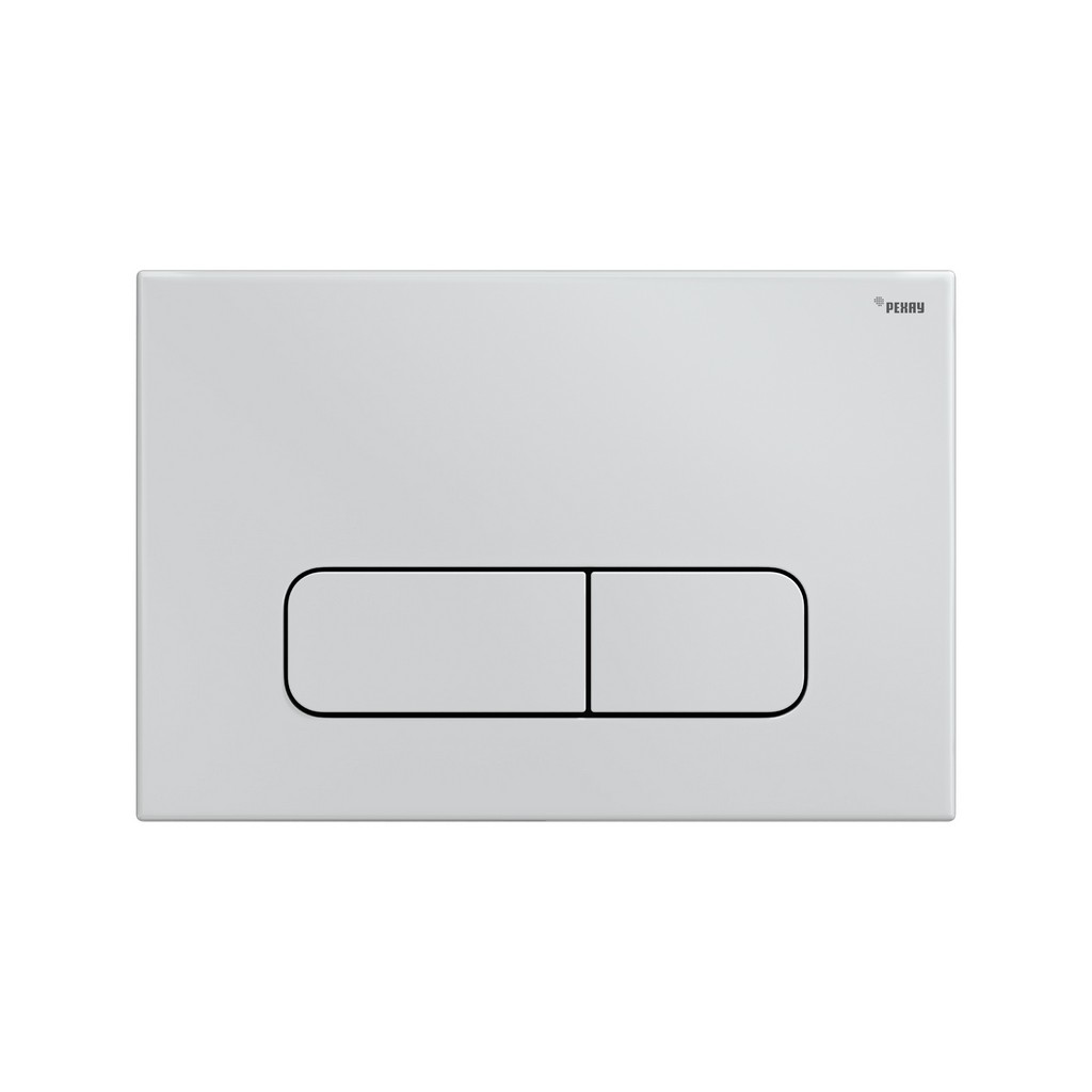 Комплект инсталляции РЕХАУ NOVAFLOW с панелью смыва NOVA ELLIPSE 001 с овальными клавишами, пластик, белый, глянцевый, 19101081001